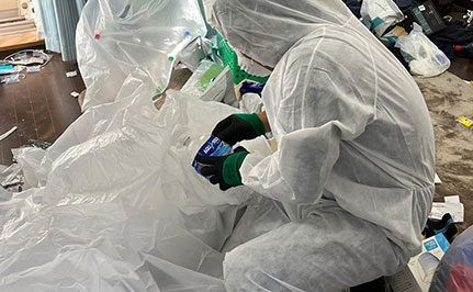 原状回復を見据えた清掃 作業前の写真